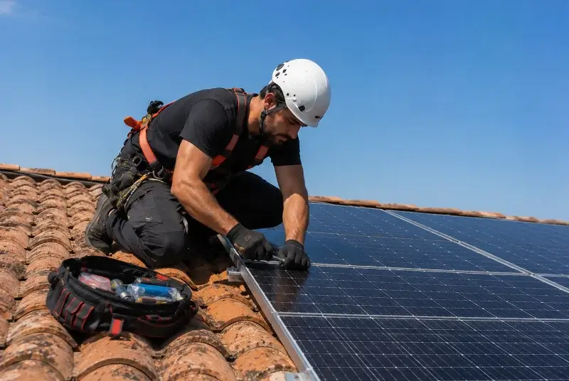 Maintenance et monitoring de panneaux solaires à Cugand